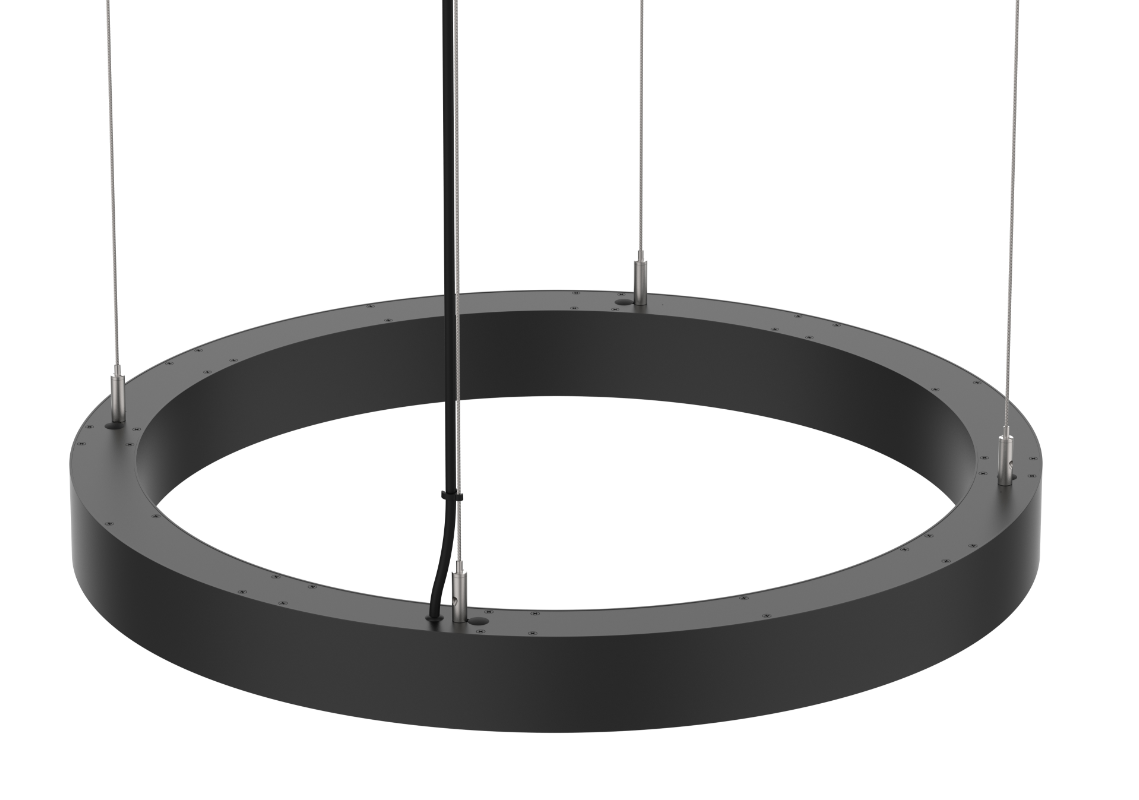 LS4060 80W Showroom light Modern LED Hanging Suspension Lamp Round Black White